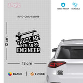 Durable Civil Engineer Vehicle Sticker